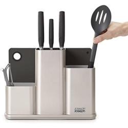 Joseph Joseph Rangement Cuisine Multifonction 3 en 1 Argent en situation