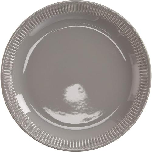 Présentation de Assiettes en céramique, lot de 4, Lenox, gris, blanc en situation