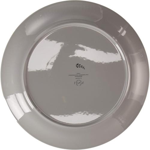 Présentation de Zoom sur Assiettes en céramique, lot de 4, Lenox, gris, blanc