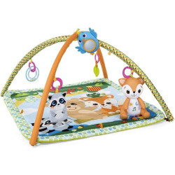 Présentation Tapis de Gym Chicco Forêt, 5 Jouets Suspendus, Musique