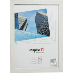 Présentation Cadre photo plexiglas Blanc Hampton Frames BERA4NG A4