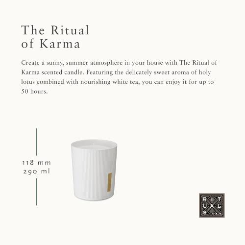 Présentation de Zoom sur Bougie Parfumée The Ritual of Karma, Édition 2021