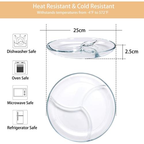 Présentation de Assiette Compartiment Verre Design, Plateau Apéritif 2 Pièces en situation