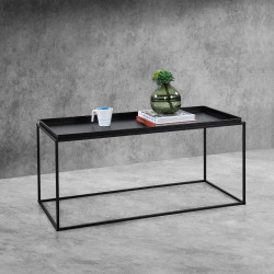 Présentation Table Basse Metal Anti Éraillures Noire Mat en.casa