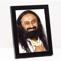 Présentation Cadre photo en verre acrylique Zig Zag Gurudev Sri Sri Ravi Shankar