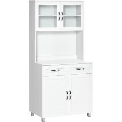 Présentation Buffet Cuisine Contemporain, Armoire Multi Rangement Blanc