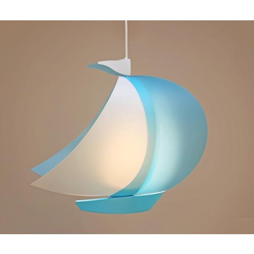 Présentation de Zoom sur Lampe Suspension Bateau Bleu, R amp M Coudert Enfant