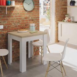 Table auxiliaire extensible mélamine LOUNGITUDE, design moderne en situation