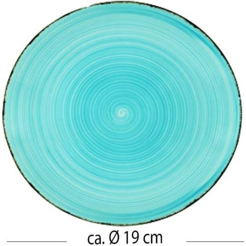 Présentation de Zoom sur Assiettes en faïence modernes peintes à la main, Capri