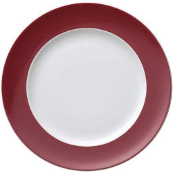 Présentation Assiette Dessert Rosenthal Sunny Day, Porcelaine Fuchsia