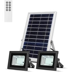 Présentation Projecteurs Solaires Extérieurs, Télécommande, 42 LEDs, Étanches