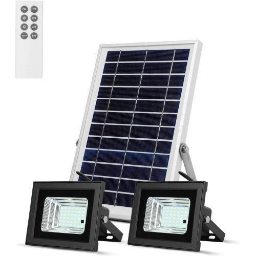 Présentation de Présentation Projecteurs Solaires Extérieurs, Télécommande, 42 LEDs, Étanches