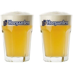 Verres à pinte 568 ml Hoegaarden, lot de 2 en situation