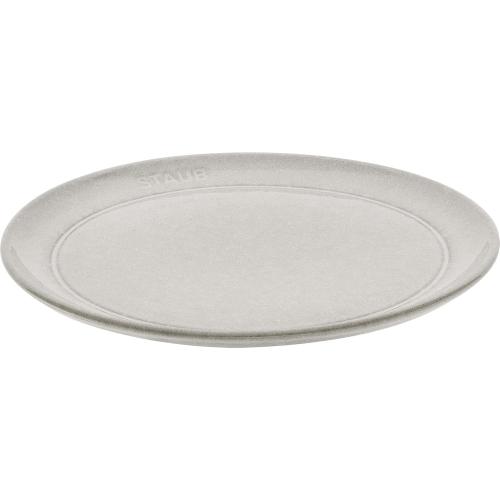 Présentation de Présentation Assiette plate STAUB truffe blanche, céramique anti-rayures