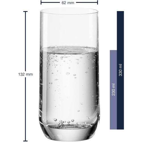 Présentation de Zoom sur Verres Longdrinks 310 ML, Set de 6, Leonardo