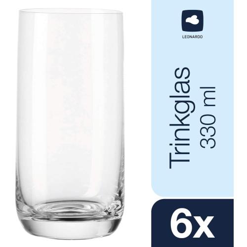 Présentation de Verres Longdrinks 310 ML, Set de 6, Leonardo en situation