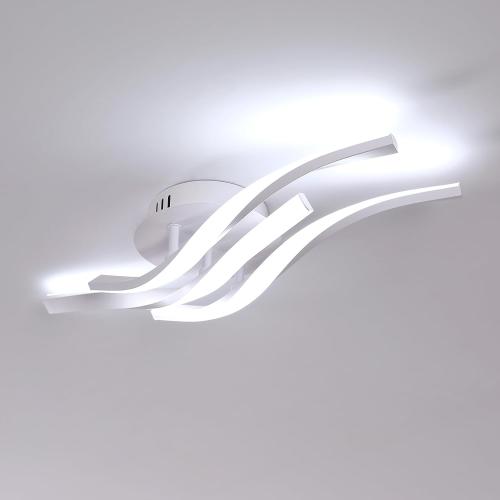 Présentation de Présentation Plafonnier LED Comely, Luminaire Moderne 24W, Blanc Froid