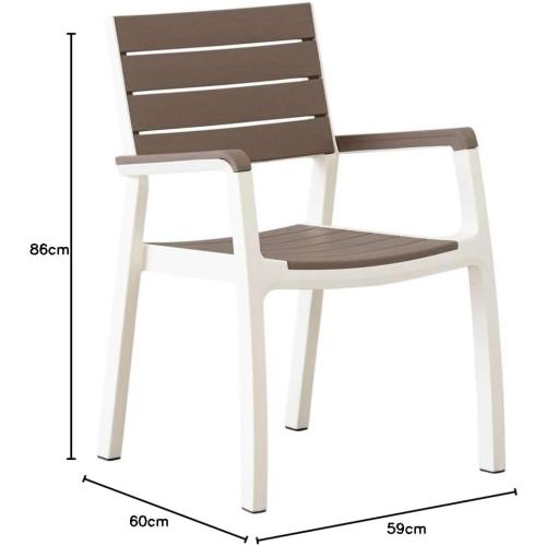 Présentation de Zoom sur Fauteuil Keter Harmony Beige Taupe, Confort Extérieur