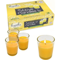 Présentation Bougie parfumée citronnelle Hyoola, tasse verre, anti-moustiques