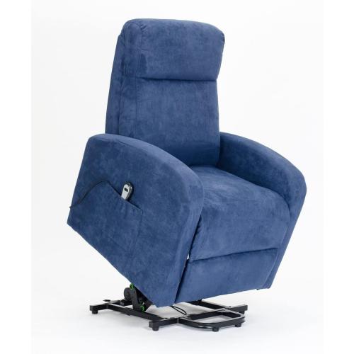 Présentation de Fauteuil releveur inclinable POLTRONE ITALIA, Bleu en situation