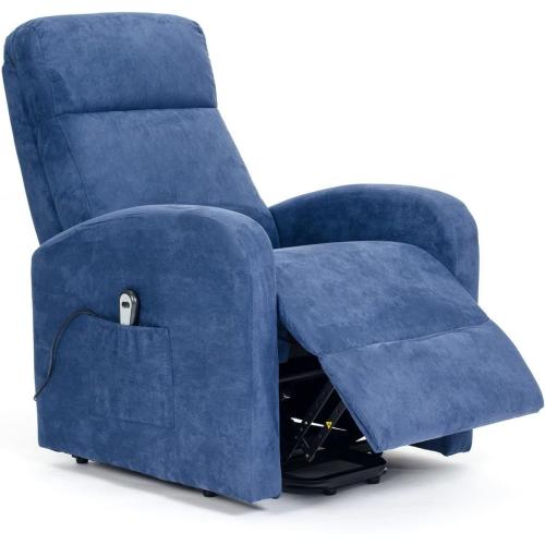 Présentation de Zoom sur Fauteuil releveur inclinable POLTRONE ITALIA, Bleu