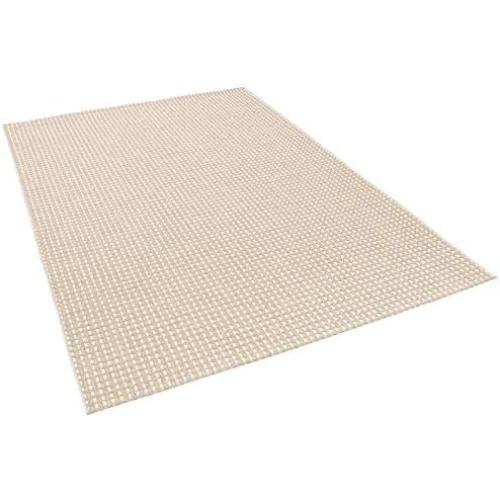 Présentation de Zoom sur Tapis Pergamon Armure Plate Beige Crème Intérieur Extérieur