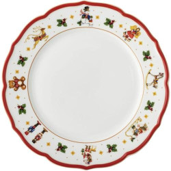 Présentation Assiette plate Hutschenreuther Happy Wintertime Rouge