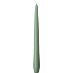 Bougies chandelier vert jade, lot 50, 25 cm, 2,2 cm en situation