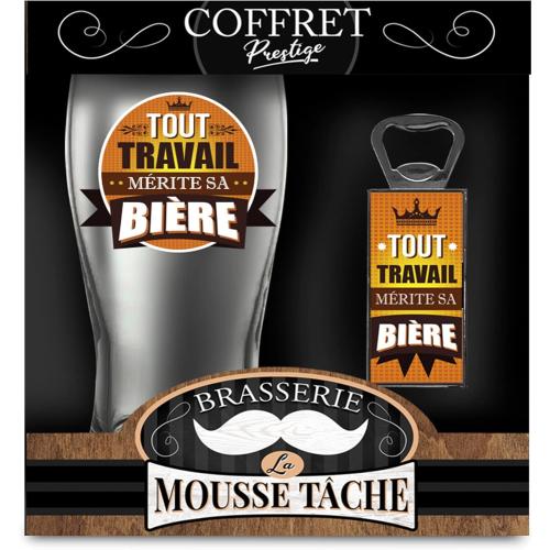 Présentation de Zoom sur Coffret Verre à Bière SLA, Cadeau Idéal, Design Élégant