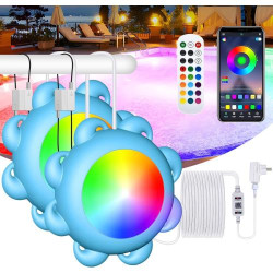 Présentation JONRRYIN Éclairage Piscine Submersible RGB Télécommande