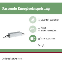 Paulmann Bloc d'alimentation extérieur 150W, 50m, IP67 en situation