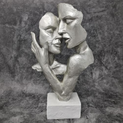 Sculpture Couple Amoureux, Lifestyle  en situation